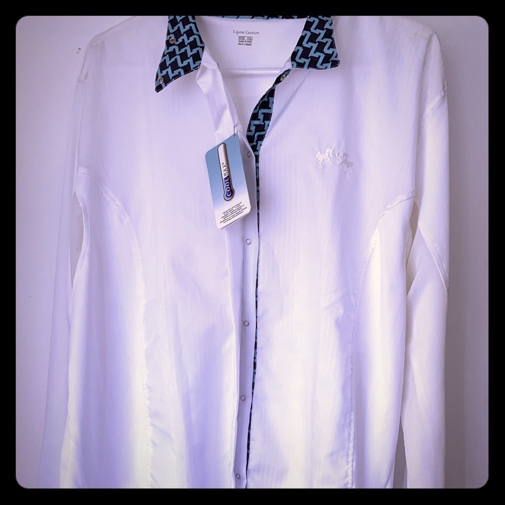 Equine Couture CoolMesh Show Shirt Snap Buttons 2X